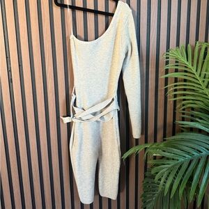 Stylish One-Shoulder Knit Jumpsuit